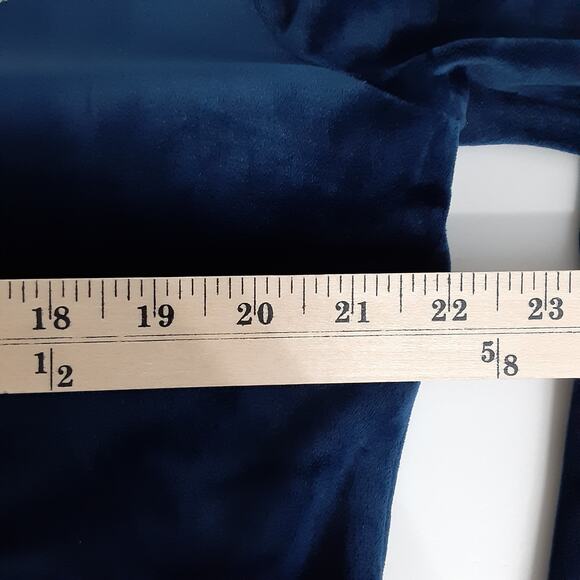 Juicy Couture Velour Track Jacket Y2K Rhinestone Bling Full Zip Hoodie Blue M - Picture 12 of 14